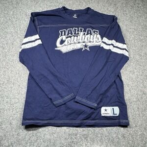 Dallas Cowboys Authentic Apparel Long Sleeve Shirt Mens L Blue